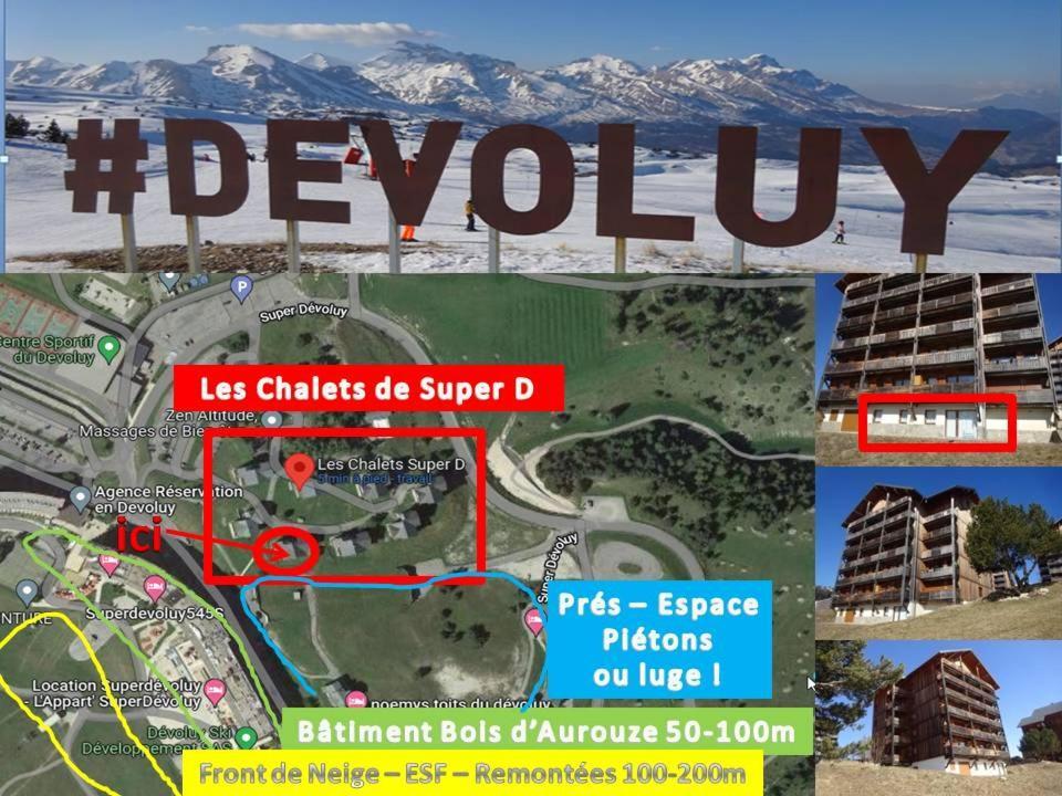 Appartement 8-10 Personnes Superdevoluy Hautes Alpes Rez De Chaussee Vue Panoramique 3 Chambres Saint-Étienne-en-Dévoluy Esterno foto